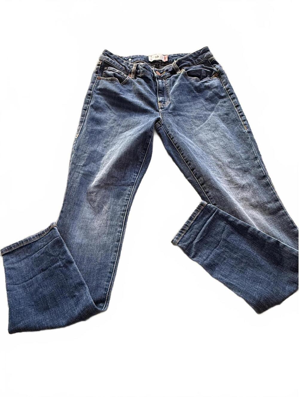 CABI Midrise Skinny Stretchy Jeans Womens SZ 8 Style #5582 Quiet‎ Luxury Preppy